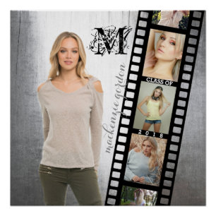 Klasse der Hochrangigen Portrait Graduate Foto Fra Poster