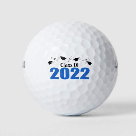 Klasse der Karten und Diplome 2022 (blau) Golfball (Vorderseite)