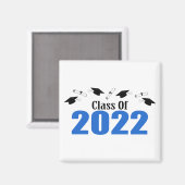 Klasse der Karten und Diplome 2022 (blau) Magnet (Vorderseite/Rückseite)