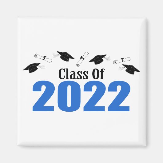 Klasse der Karten und Diplome 2022 (blau) Magnet (Vorne)