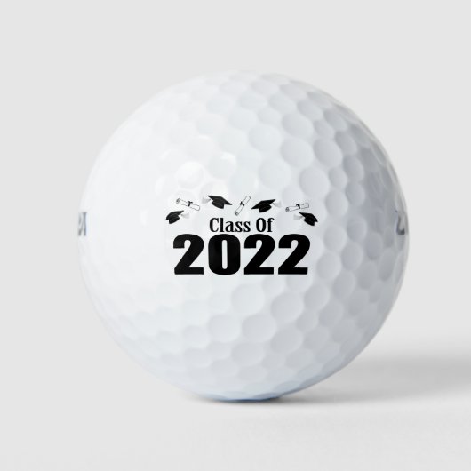 Klasse der Karten und Diplome 2022 (schwarz) Golfball (Vorderseite)