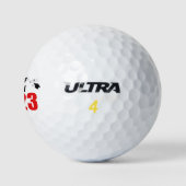 Klasse der Karten und Diplome 2023 (rot) Golfball (Logo)