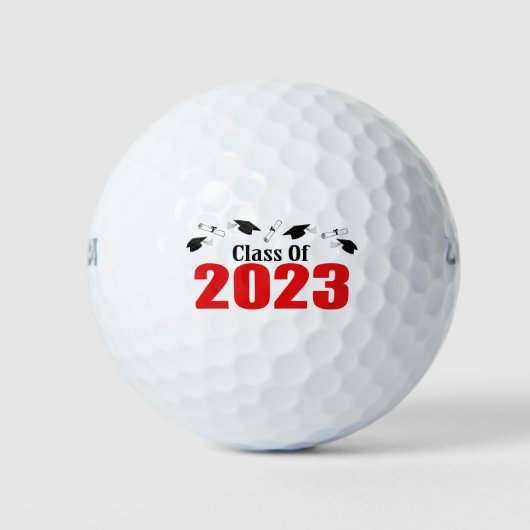Klasse der Karten und Diplome 2023 (rot) Golfball (Vorderseite)