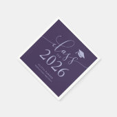 Klasse der Lila Absolventen 2025 Serviette (Ecke)