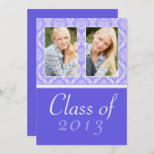 Klasse der Lila Damaskus-Abschluss-Einladung 2013 Einladung (Vorne/Hinten)