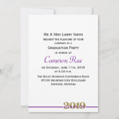 Klasse der Lila- und Goldstudiengruppe 2019 Einladung (Rückseite)