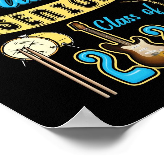 Klasse der Marching-Band 2022 Senior-Abschluss Poster (Ecke)