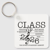 Klasse der Marching Band Graduate Inspirational 20 Schlüsselanhänger (Vorderseite)