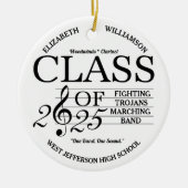 Klasse der Marching-Band-Musik 2025 Keramik Ornament (Vorne)