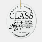 Klasse der Marching-Band-Musik 2025 Keramik Ornament (Links)