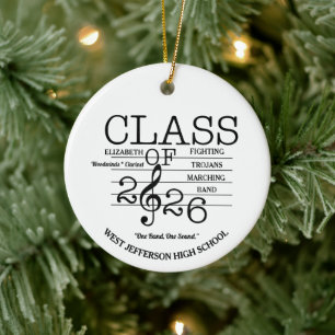 Klasse der Marching-Band-Musik 2026 Keramik Ornament