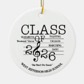 Klasse der Marching-Band-Musik 2026 Keramik Ornament (Vorne)
