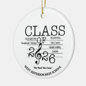 Klasse der Marching-Band-Musik 2026 Keramik Ornament (Links)