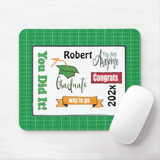 Klasse der Maus-Pad für grünen Abschluss 2022 Mousepad (Mit Mouse)