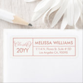 Klasse der modernen geometrischen Rose-Gold-Rahmen (Insitu)