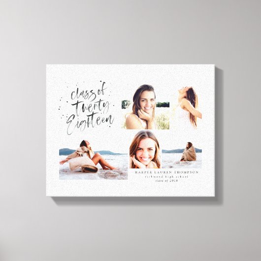 Klasse der Multi-Foto-Leinwand für Hochschulabsolv Leinwanddruck (Vorderseite)