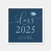 Klasse der Navy Graduation Party 2025 Serviette (Vorderseite)