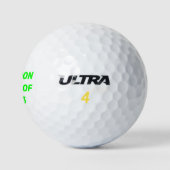 Klasse der Neon Green Text Abschluss-Uni 2023 Golfball (Logo)