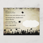 Klasse der offenen Abschluss Einladungspostkarte (Rückseite)