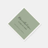 Klasse der Partei für grüne Schulbildung 2025 Serviette (Ecke)