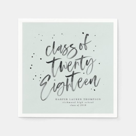 Klasse der Party-Servietten für Hochschulabsolvent Serviette (Vorderseite)