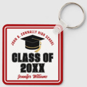 Klasse der Personalisierten Graduate-Geschenke von Schlüsselanhänger (Rückseite)
