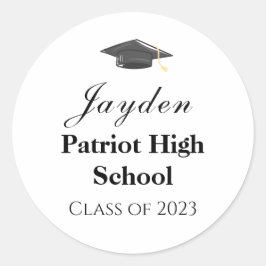 Klasse der personalisierten Graduiertenklasse Runder Aufkleber