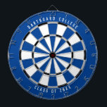 Klasse der personalisierten Uni von 20XX | Blau Dartscheibe<br><div class="desc">Passen Sie das mit Ihrem eigenen Text und Ihren eigenen Farben an! Beispiel zeigt den oberen Text "Dartboard Uni" und den unteren Text "Class of 20XX" mit einer blauen, grauen, schwarzen und weißen Farbpalette. Dies ist ein großartiges Geschenk für Schüler der Uni oder ein Abschluss Geschenk für einen neuen Absolvent!...</div>