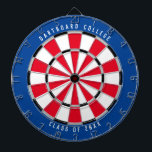 Klasse der personalisierten Uni von 20XX | Blau/Ro Dartscheibe<br><div class="desc">Passen Sie das mit Ihrem eigenen Text und Ihren eigenen Farben an! Beispiel zeigt den oberen Text "Dartboard Uni" und den unteren Text "Class of 20XX" mit einer blauen, roten, grauen, schwarzen und weißen Farbpalette. Dies ist ein großartiges Geschenk für Schüler der Uni oder ein Abschluss Geschenk für einen neuen...</div>