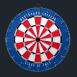 Klasse der personalisierten Uni von 20XX | Blau/Ro Dartscheibe<br><div class="desc">Passen Sie das mit Ihrem eigenen Text und Ihren eigenen Farben an! Beispiel zeigt den oberen Text "Dartboard Uni" und den unteren Text "Class of 20XX" mit einer blauen, roten, grauen, schwarzen und weißen Farbpalette. Dies ist ein großartiges Geschenk für Schüler der Uni oder ein Abschluss Geschenk für einen neuen...</div>