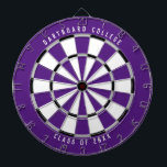 Klasse der personalisierten Uni von 20XX | LILA Dartscheibe<br><div class="desc">Passen Sie das mit Ihrem eigenen Text und Ihren eigenen Farben an! Beispiel zeigt den oberen Text "Dartboard Uni" und den unteren Text "Class of 20XX" mit einer lila, grauen, schwarzen und weißen Farbpalette. Dies ist ein großartiges Geschenk für Schüler der Uni oder ein Abschluss Geschenk für einen neuen Absolvent!...</div>