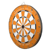 Klasse der personalisierten Uni von 20XX | Orange Dartscheibe (Vorderseite rechts)