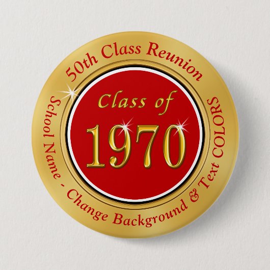 Klasse der preiswerten Geschenke der 50. Klasse de Button (Vorderseite)