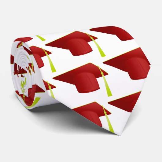 Klasse der Red Cap & Diploma 20XX Abschluss Krawatte (Gerollt)