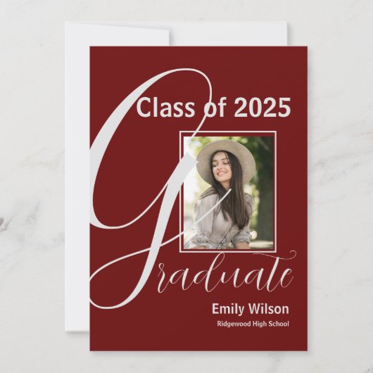 Klasse der Red Graduation Party 2025 GRAD Two Foto (Vorderseite)