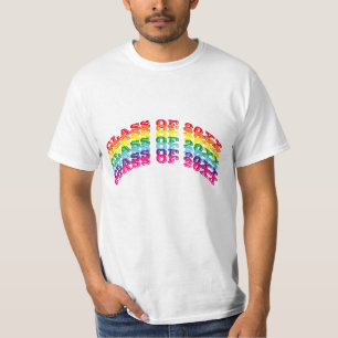 Klasse der Regenbogentypografie 2023 moderner Absc T-Shirt