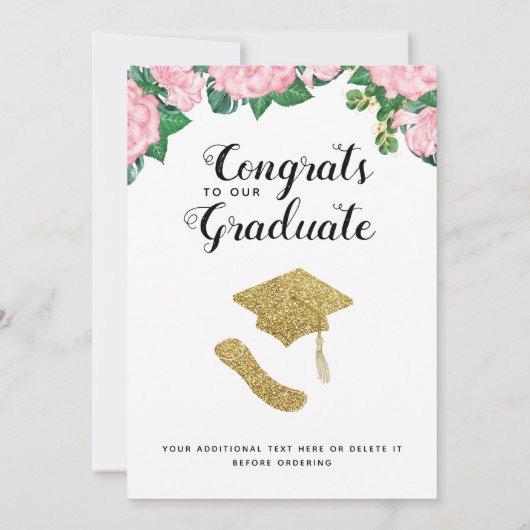 Klasse der rosa Rosen im Abschluss Weißes Foto 202 Ankündigung (Rückseite)