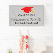 Klasse der roten Abschluss-Fahne der Kappen-20XX Banner (Insitu)