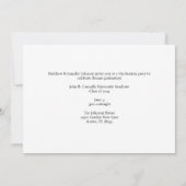 Klasse der roten Graduate Modern Graduation Party Ankündigung (Rückseite)