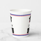 Klasse der roten und blauen Tassel 2025 Pappbecher (Rechts)