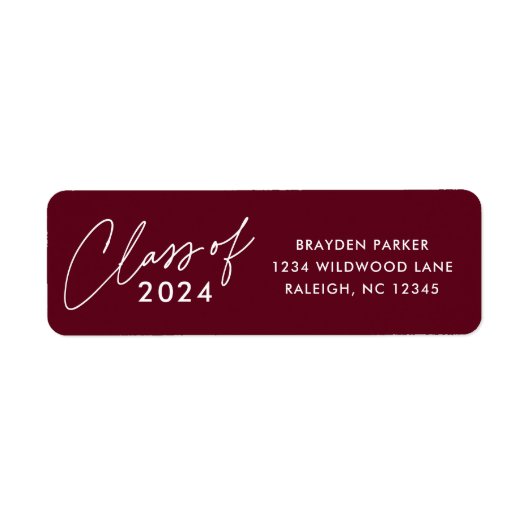 Klasse der Rücksendeadresse für Script-Abschluss 2 (Vorne)