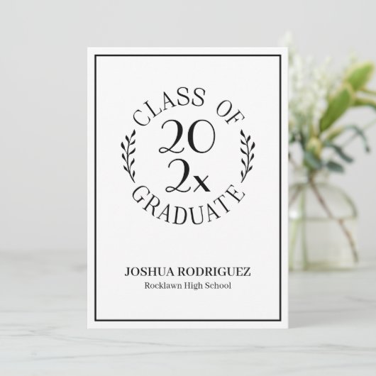 Klasse der Schwarz-weißen Typografie im Studienjah Ankündigung (Stehend Vorderseite)