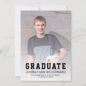 Klasse der Schwarzen Abschluss-Ankündigung 2025 Fo Einladung (Vorderseite)