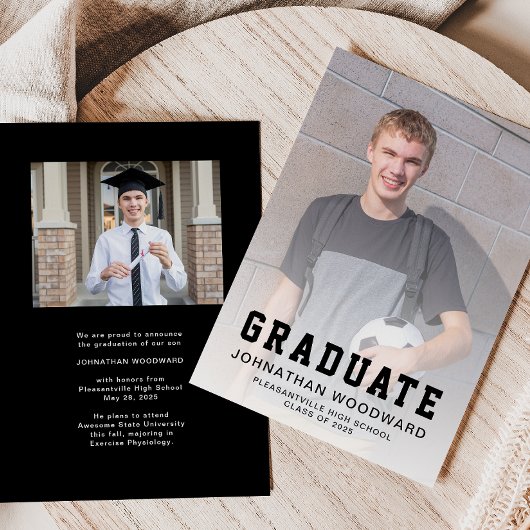 Klasse der Schwarzen Abschluss-Ankündigung 2025 Fo Einladung