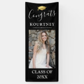 Klasse der Schwarzen Gold-Foto-Abschluss-Tür des J Banner (Vertikal)