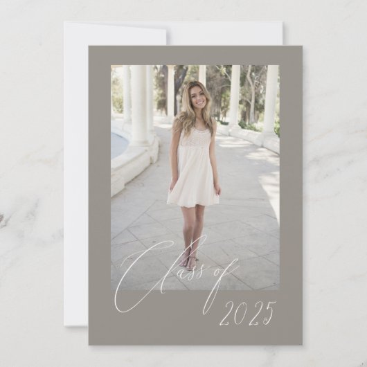 Klasse der Script Graduate Card 5-Foto Einladung (Vorderseite)