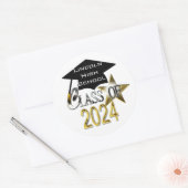 Klasse der Siegel für Personalisierte Abschluss 20 Runder Aufkleber (Umschlag)