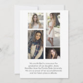 Klasse der Skriptabschlusskarte 5 Fotos Einladung (Rückseite)