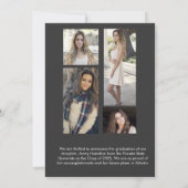 Klasse der Skriptkarte für Graduate 5 - Foto Einladung (Rückseite)