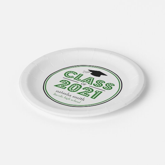 Klasse der Teller des Abschlusses 2021 (grün) (Schrägansicht)